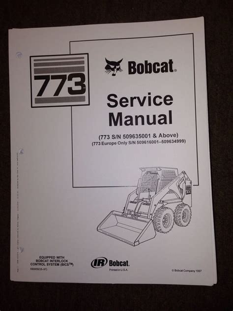 773 bobcat skid steer repair manual|difference between 753 and 773.